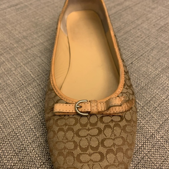 Brown/Tan Coach Flats - Picture 7 of 10
